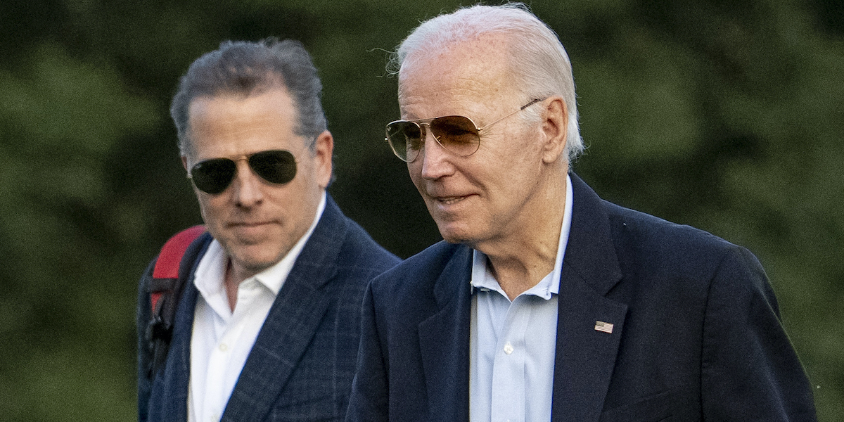 Hunter e Joe Biden (AP Photo/Andrew Harnik, File)
