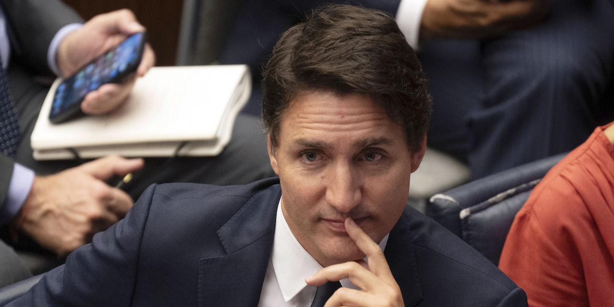 Il primo ministro canadese Justin Trudeau durante l'incontro sul clima all'Assemblea Generale dell'Onu, il 20 settembre del 2023