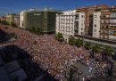 La manifestazione a Madrid contro la possibile amnistia per gli indipendentisti catalani 
