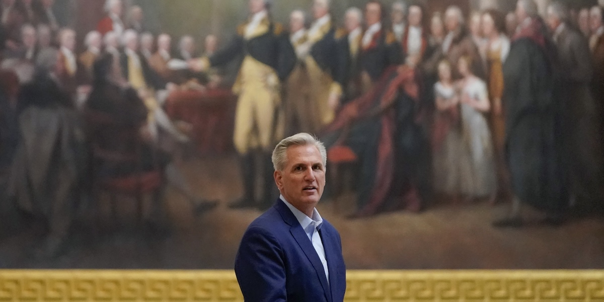 Lo speaker della Camera Kevin McCarthy (AP Photo/Patrick Semansky)