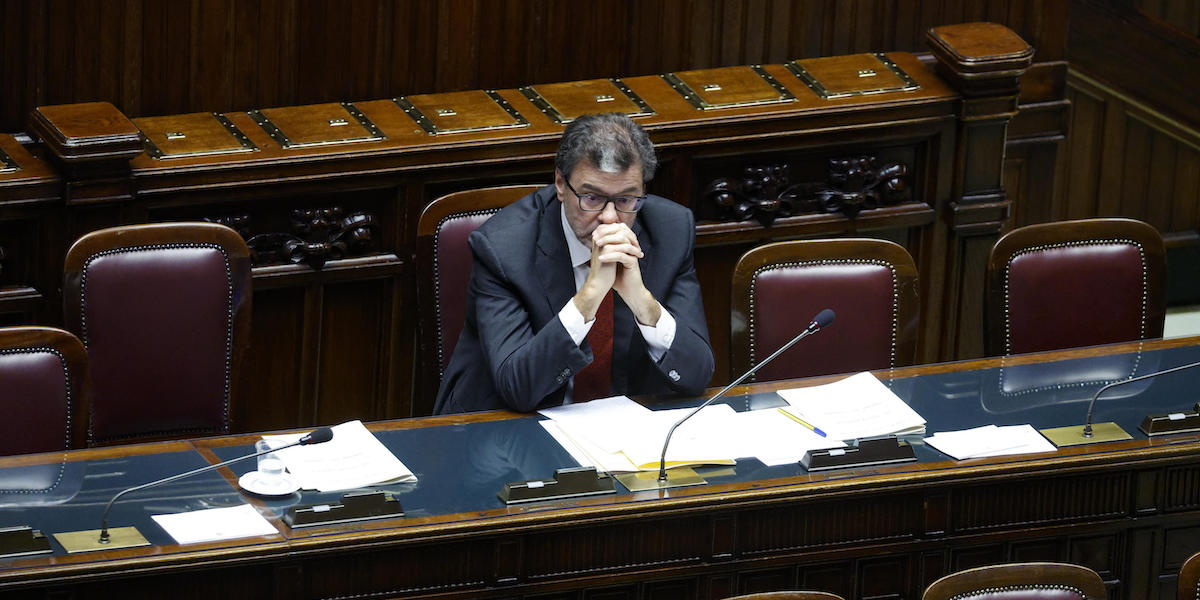 Il ministro dell'Economia Giancarlo Giorgetti (Ansa/Fabio Frustaci)