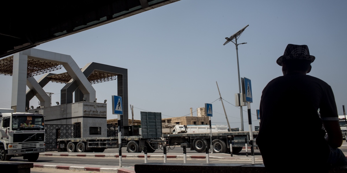 Il valico di Rafah fra Egitto e Striscia di Gaza (Photo by Chris McGrath/Getty Images)