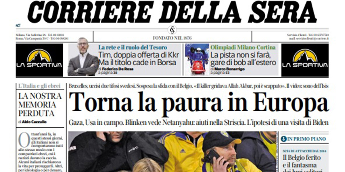 Le prime pagine di martedì 17 ottobre 2023