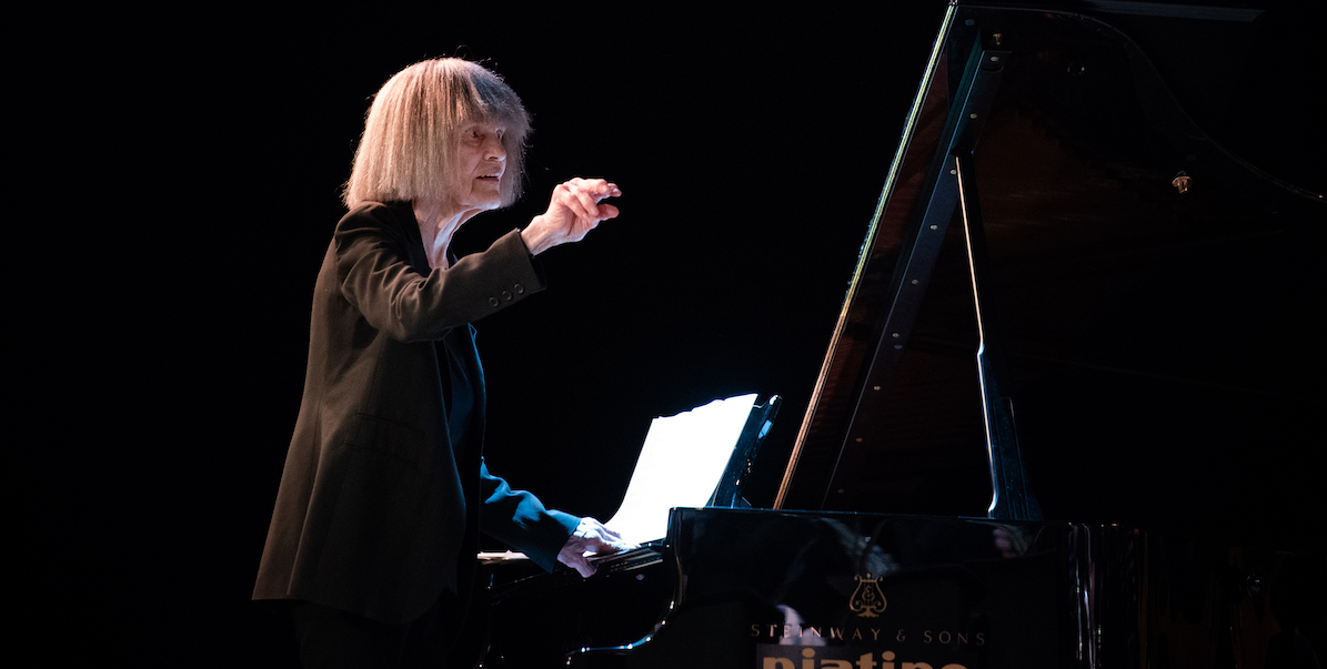 Carla Bley in concerto a Torino nel 2018. (Alessandro Bosio/Pacific Press via ZUMA Wire)