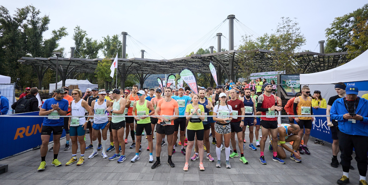 La linea di partenza della maratona (Foto Kyiv City Marathon)