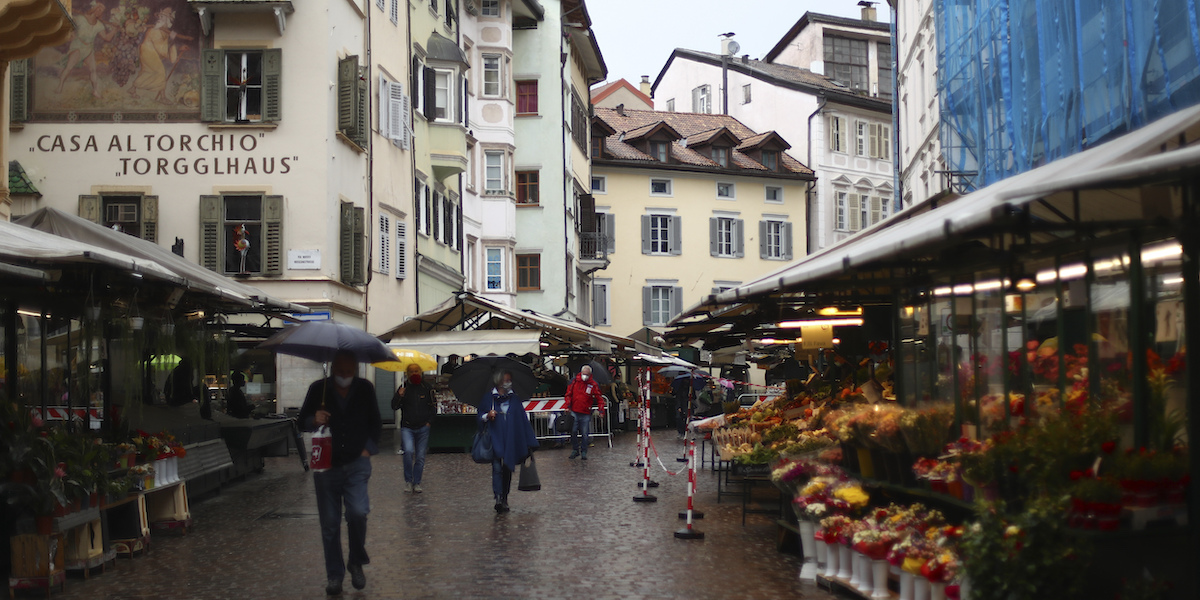 Il centro di Bolzano (AP Photo/Matthias Schrader)