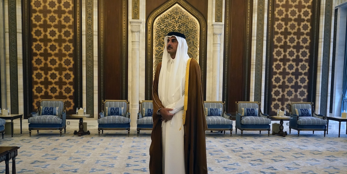 L'emiro del Qatar Sheikh Tamim bin Hamad Al Thani (AP Photo/Jacquelyn Martin, Pool)