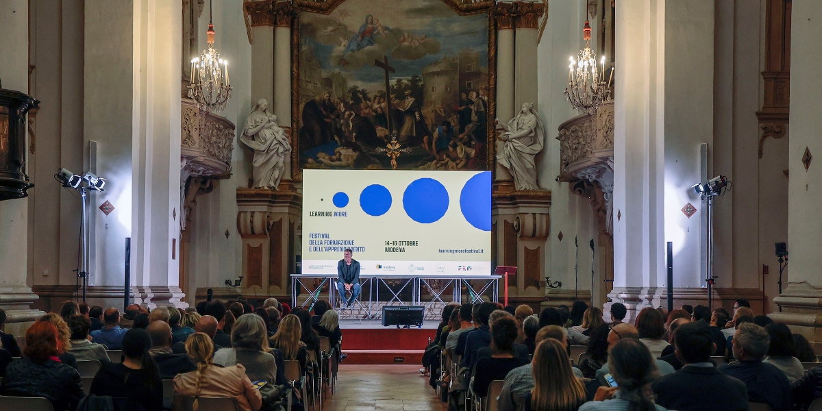 Un'immagine dell'edizione del 2022 del Learning More Festival 