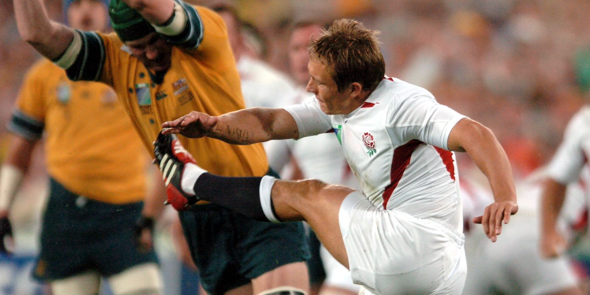 Jonny Wilkinson nella finale della Coppa del Mondo di rugby del 2003 (Getty Images)