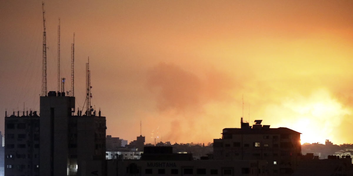 Esplosioni Striscia di Gaza