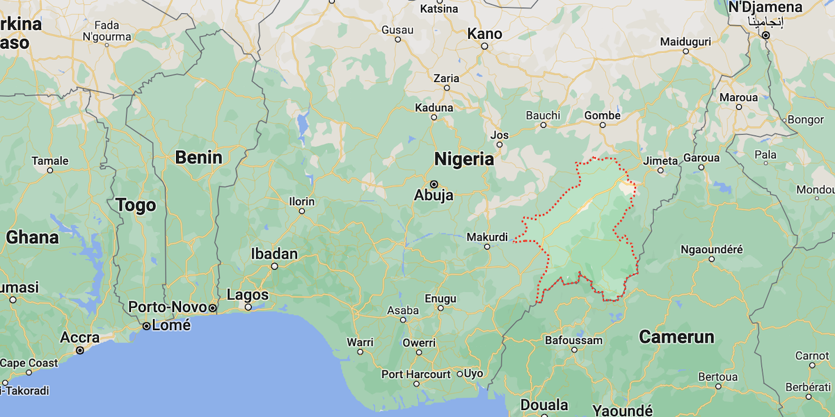 Lo stato del Taraba, nel nord-est della Nigeria