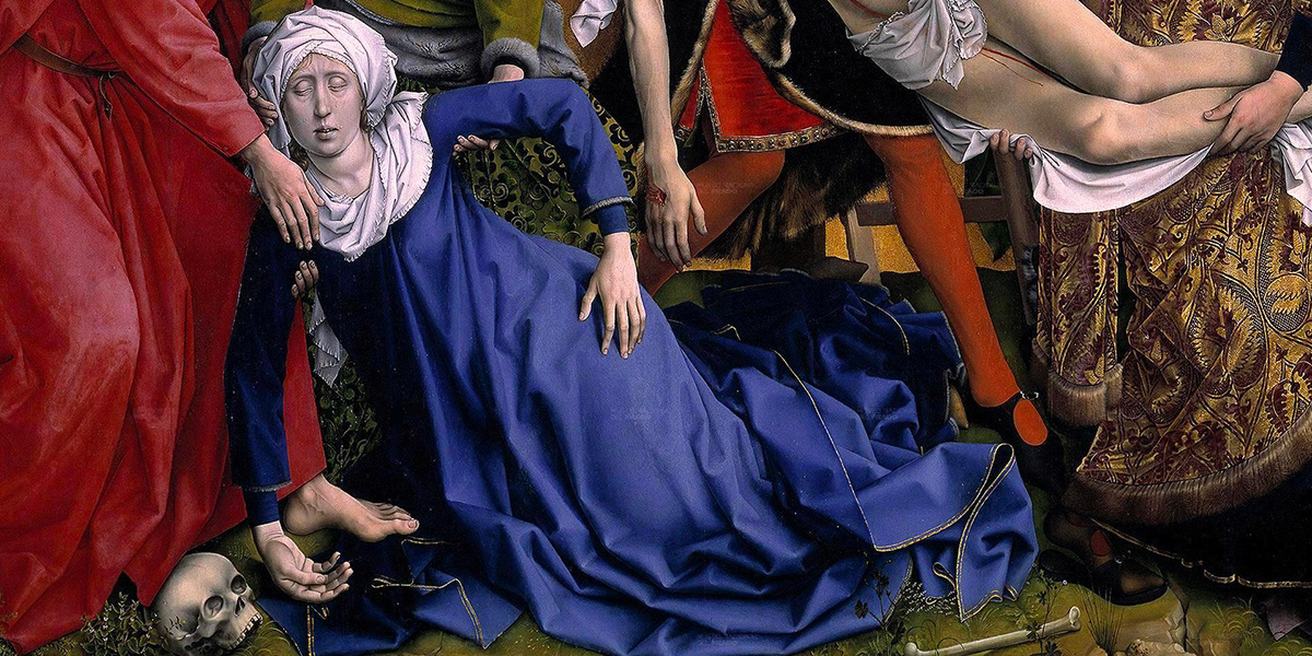 Particolare della "Deposizione dalla Croce" di Rogier van der Weyden (Wikimedia)