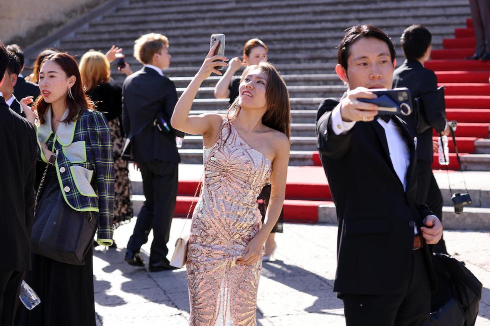 foto fuori dal teatro massimo
