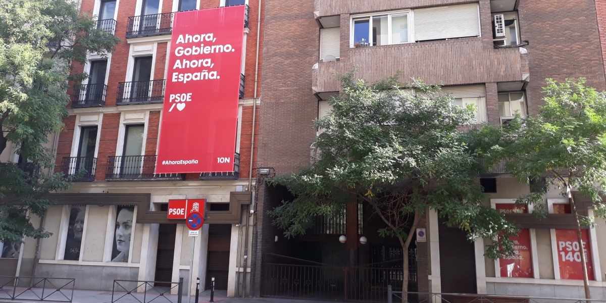 La sede del Partito Socialista a Madrid (Wikimedia)