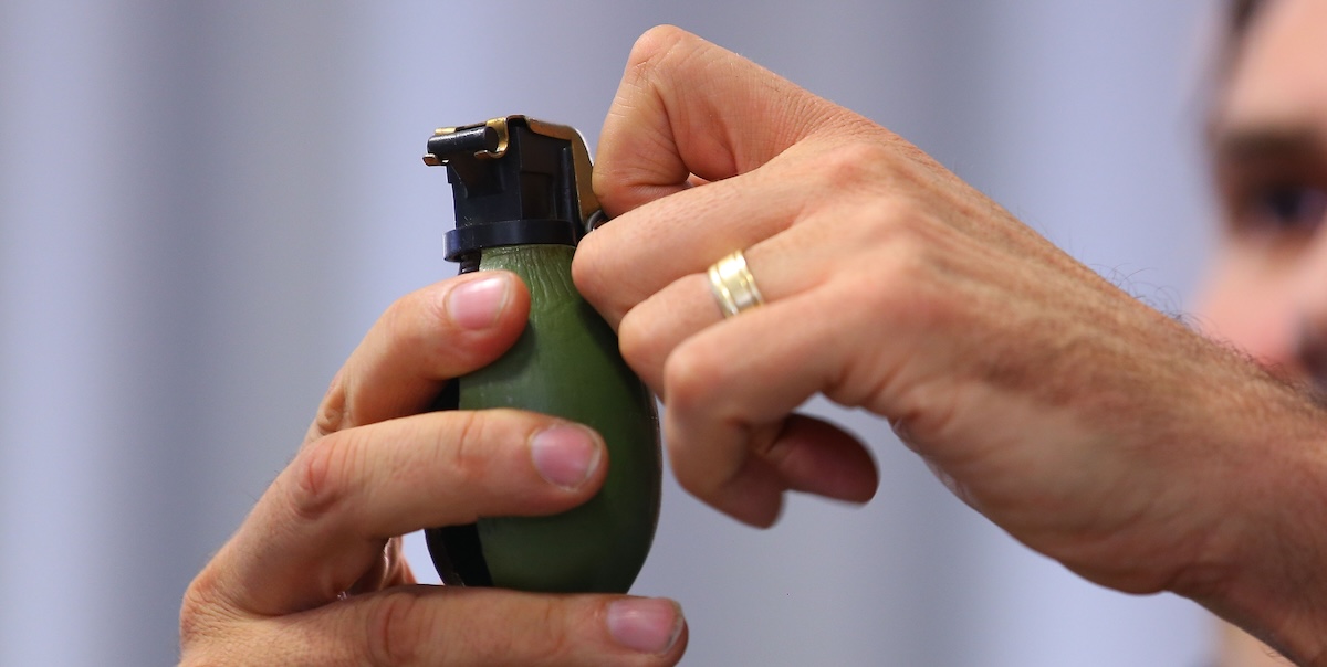 Una granata in una foto di repertorio (Thomas Niedermueller/Getty Images)