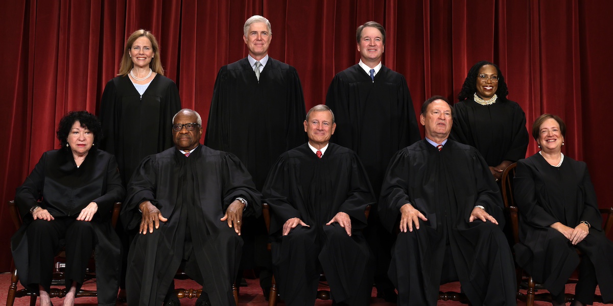 L'attuale composizione della Corte Suprema (Photo by Alex Wong/Getty Images)