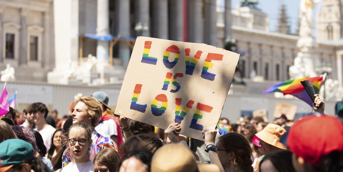 Il Pride di Vienna (AP Photo/Theresa Wey)