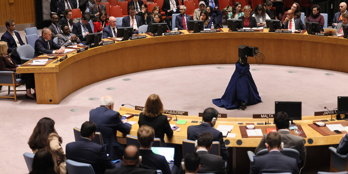 Il Consiglio di Sicurezza dell'ONU, il 30 ottobre 2023 (Michael M. Santiago/Getty Images)