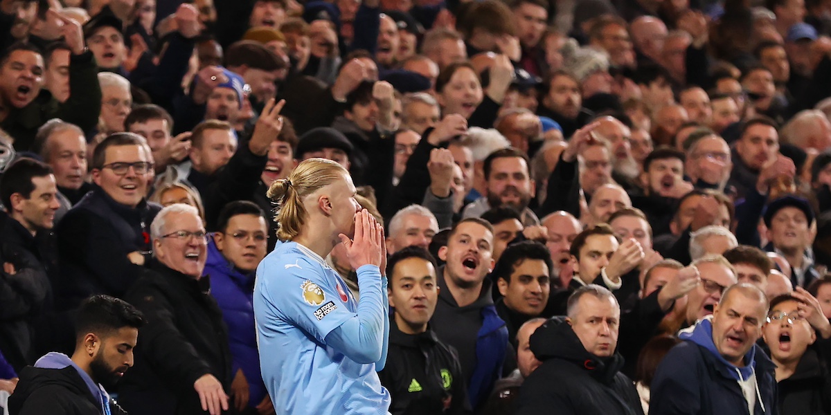 Erling Haaland in Chelsea-Manchester City (Ryan Pierse/Getty Images)