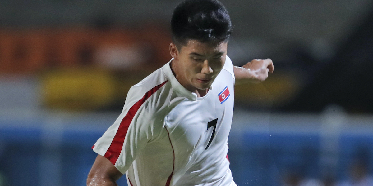 Han Kwang Song nel 2019 con la Corea del Nord (AP Photo/Eranga Jayawardena)