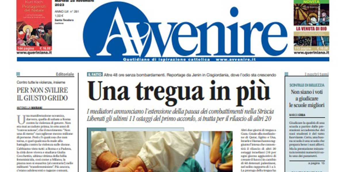 Le prime pagine di martedì 28 novembre 2023