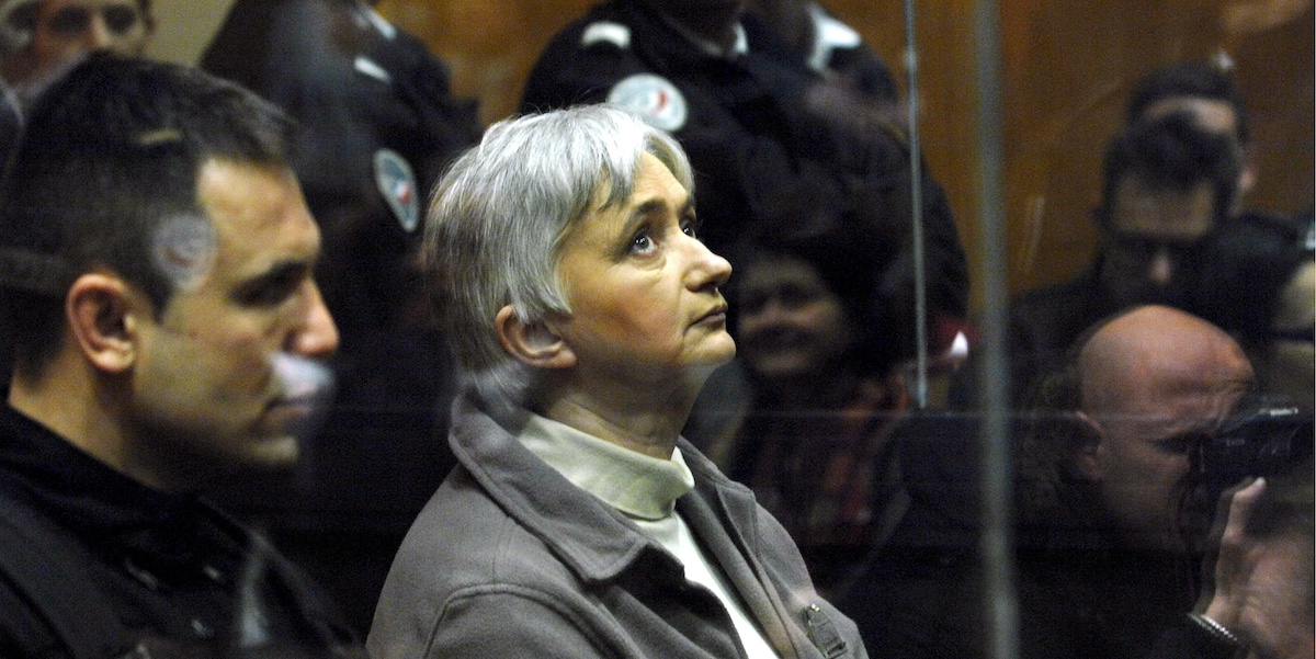 Monique Olivier in tribunale nel 2008 (ANSA/EPA/YOAN VALAT)