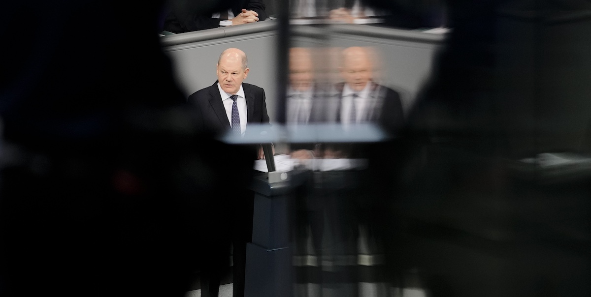 Il cancelliere tedesco Olaf Scholz (AP Photo/Markus Schreiber)