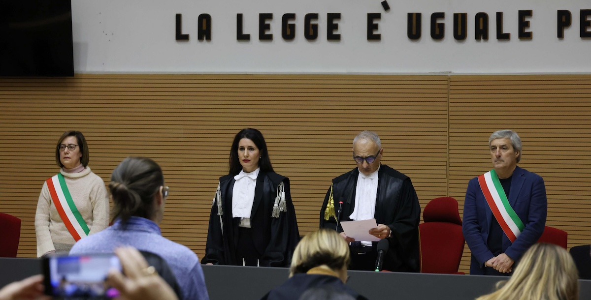 La lettura della sentenza di condanna per l’omicidio di Laura Ziliani in tribunale a Brescia Brescia, 7 dicembre 2023