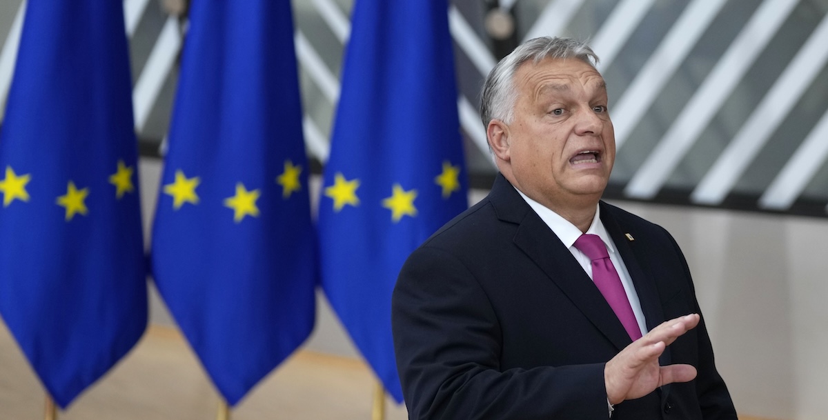 Il primo ministro ungherese Viktor Orbán (AP Photo/Virginia Mayo)