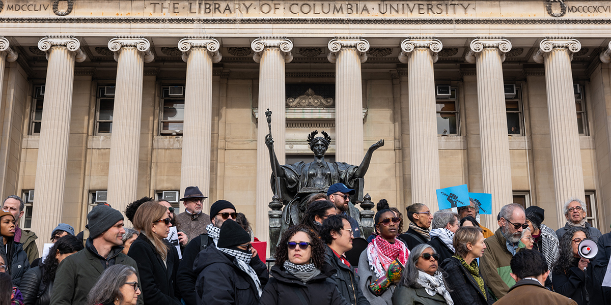 manifestazione Columbia University