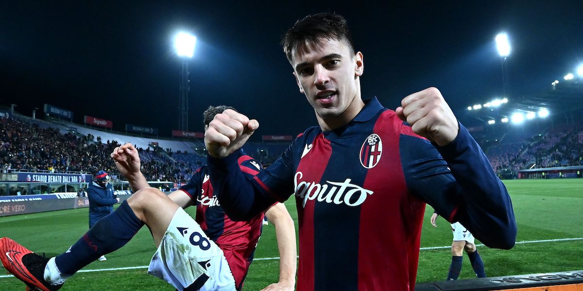 Nikola Moro, autore del gol vittoria del Bologna contro la Roma (Alessandro Sabattini/Getty Images)