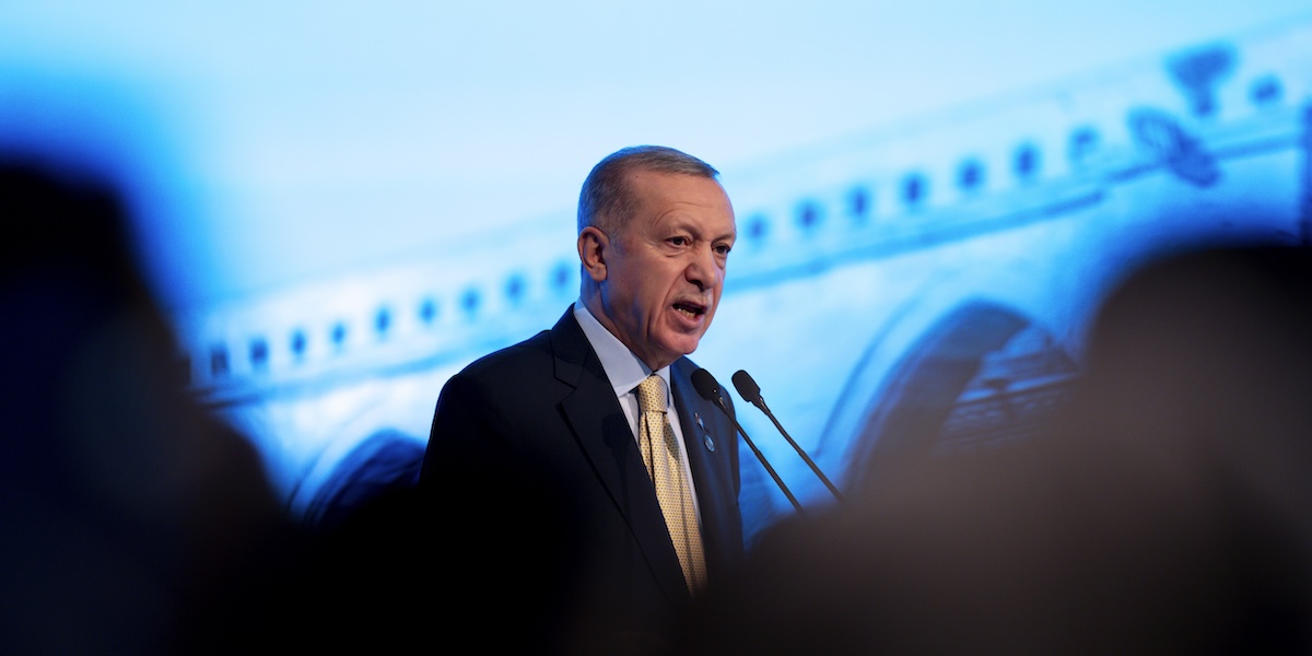 Il presidente turco Recep Tayyip Erdogan durante un evento a Istanbul, lo scorso 5 dicembre