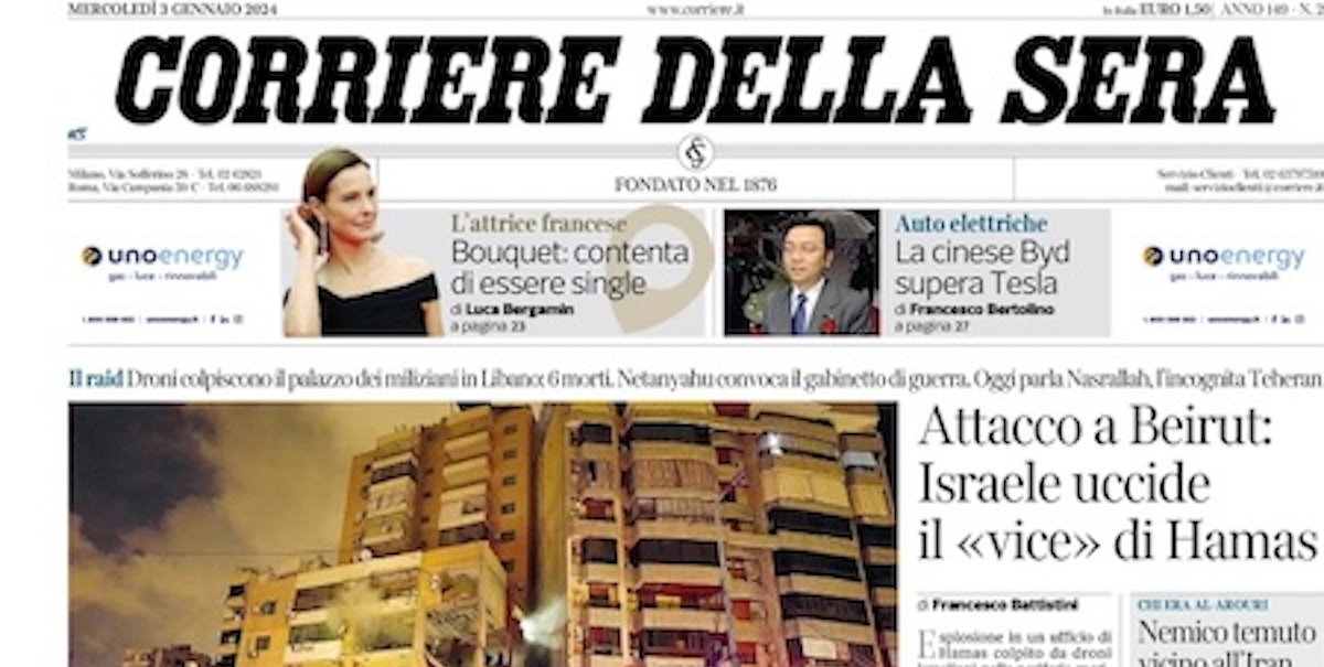 Le prime pagine di oggi