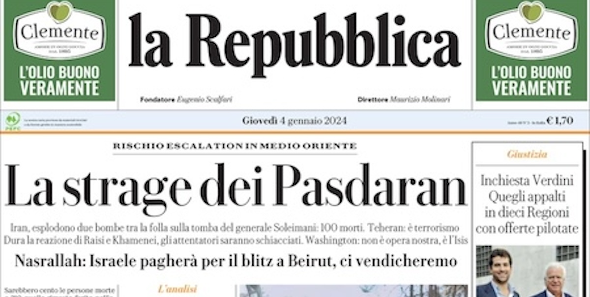 Le prime pagine di oggi