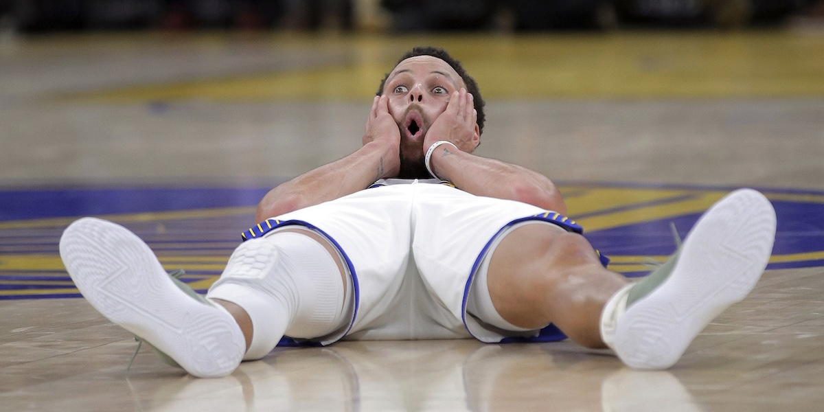 Stephen Curry (35) dei Golden State Warriors durante una partita di NBA contro gli Orlando Magic, San Francisco, 2 gennaio
(Carlos Avila Gonzalez/San Francisco Chronicle via AP)