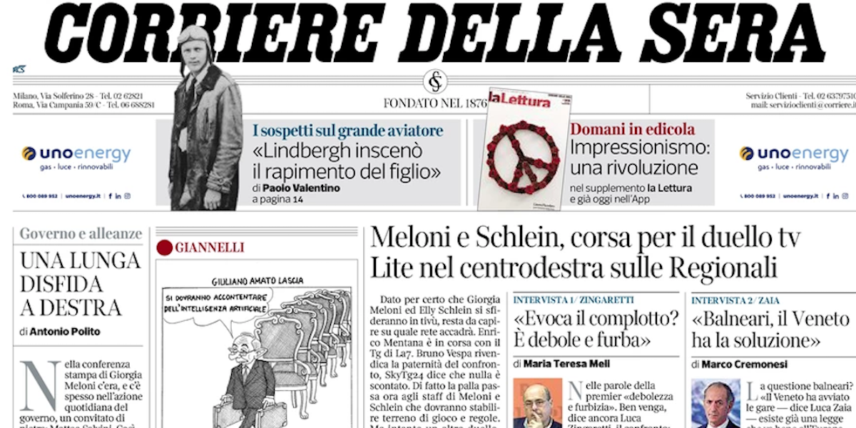 Le prime pagine di oggi