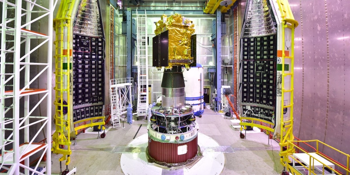 La sonda spaziale indiana Aditya-L1 quando era ancora sulla Terra
