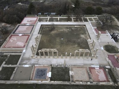 Il sito archeologico del palazzo di Aigai, in Grecia