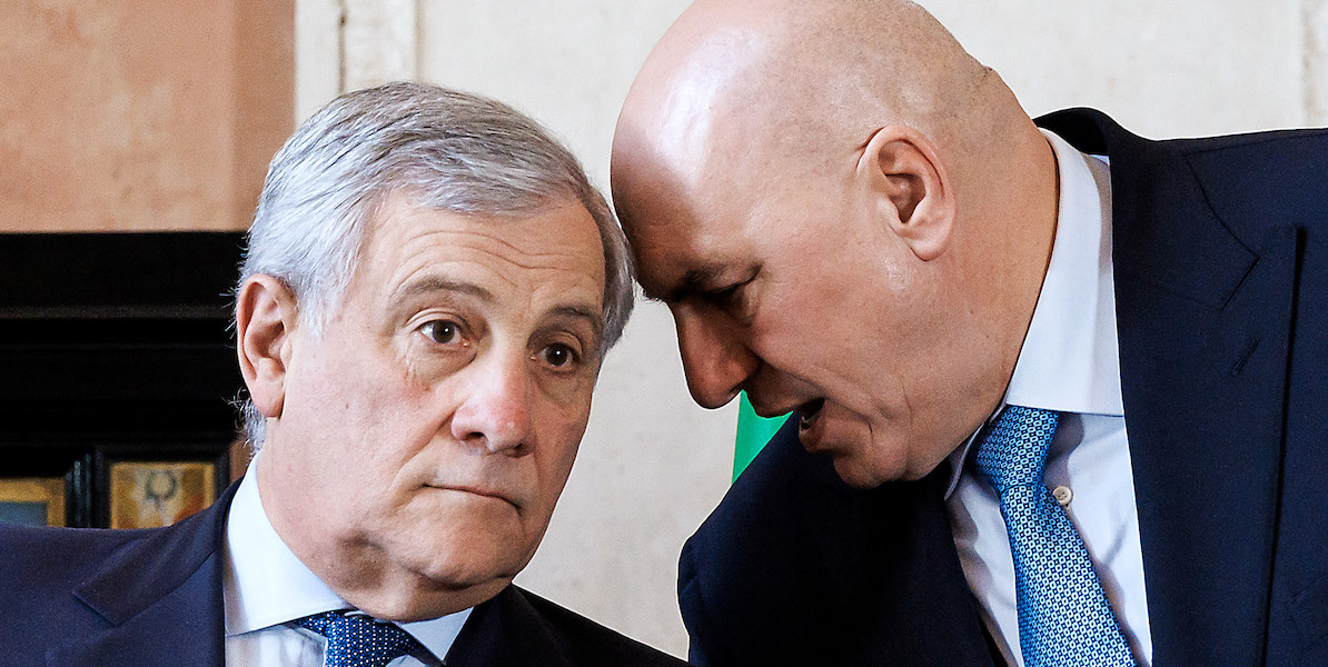 I ministri di Esteri e Difesa, Antonio Tajani e Guido Crosetto (Roberto Monaldo/LaPresse)
