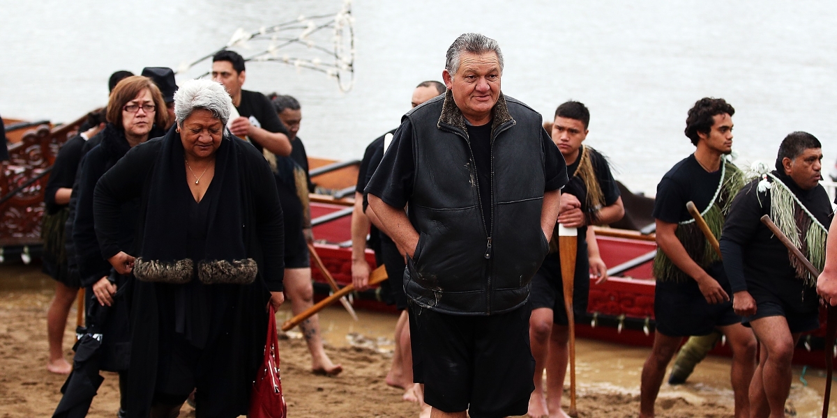 Tuheitia, “re” maori, che ha convocato la riunione (Hannah Peters/Getty Images)