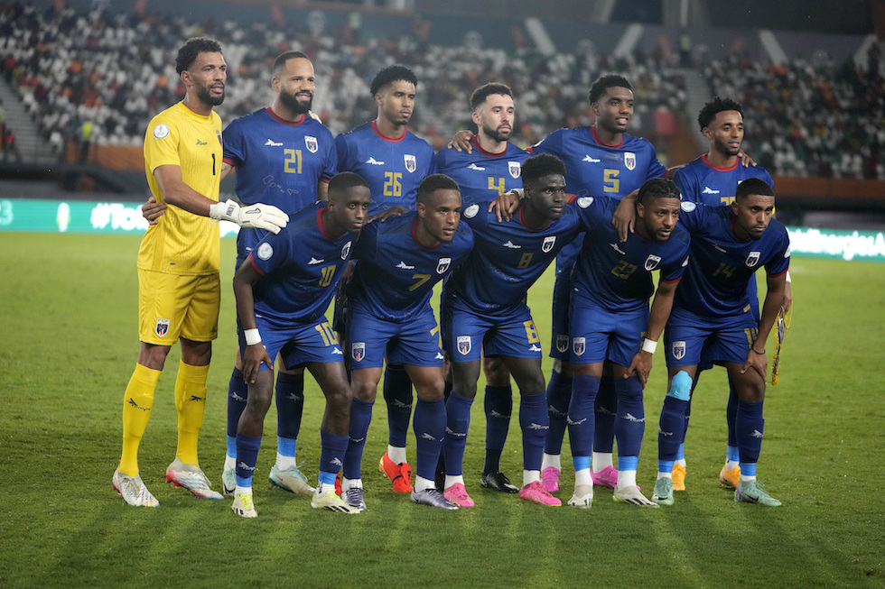 La squadra prima della partita contro il Ghana