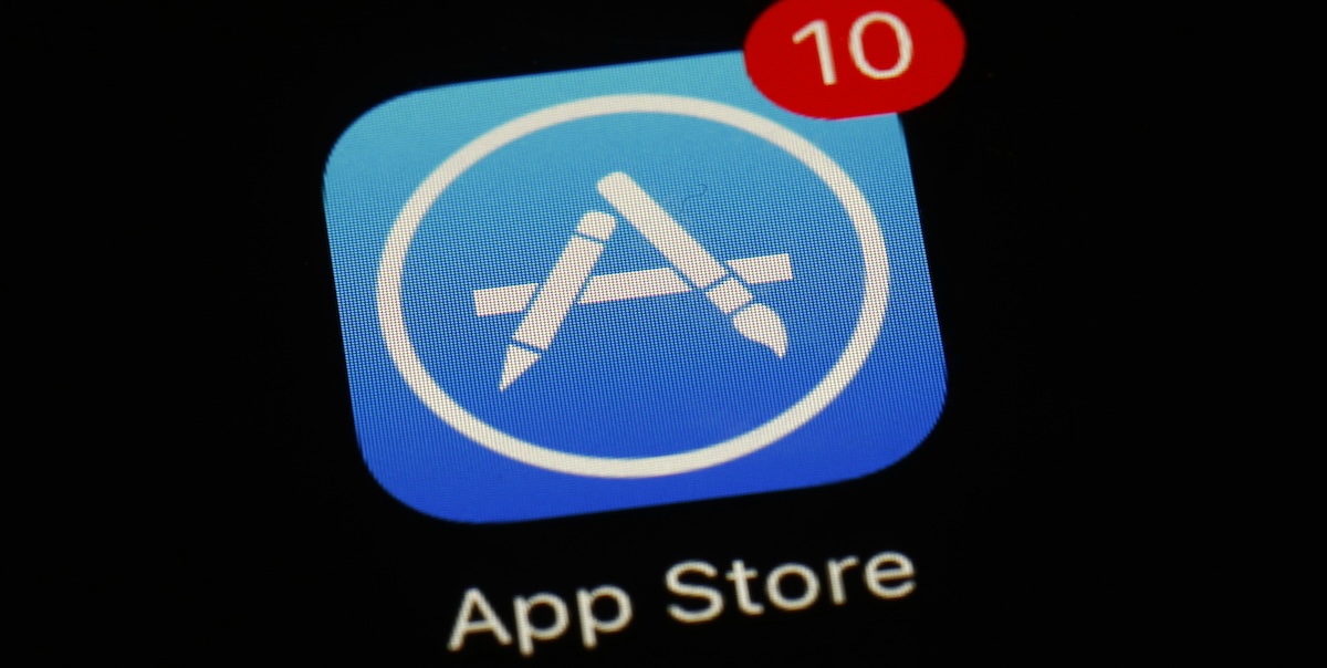 Il logo dell'app store di Apple