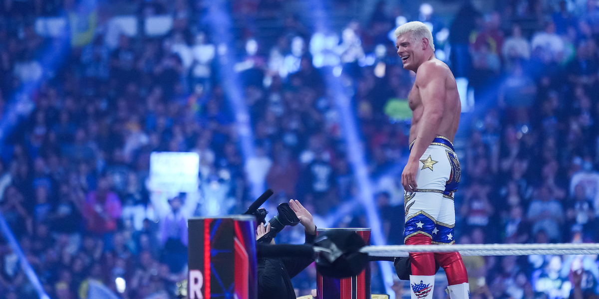 Il vincitore della Royal Rumble 2023, Cody Rhodes (Alex Bierens de Haan/Getty Images)