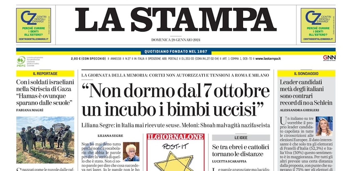 Le prime pagine di oggi