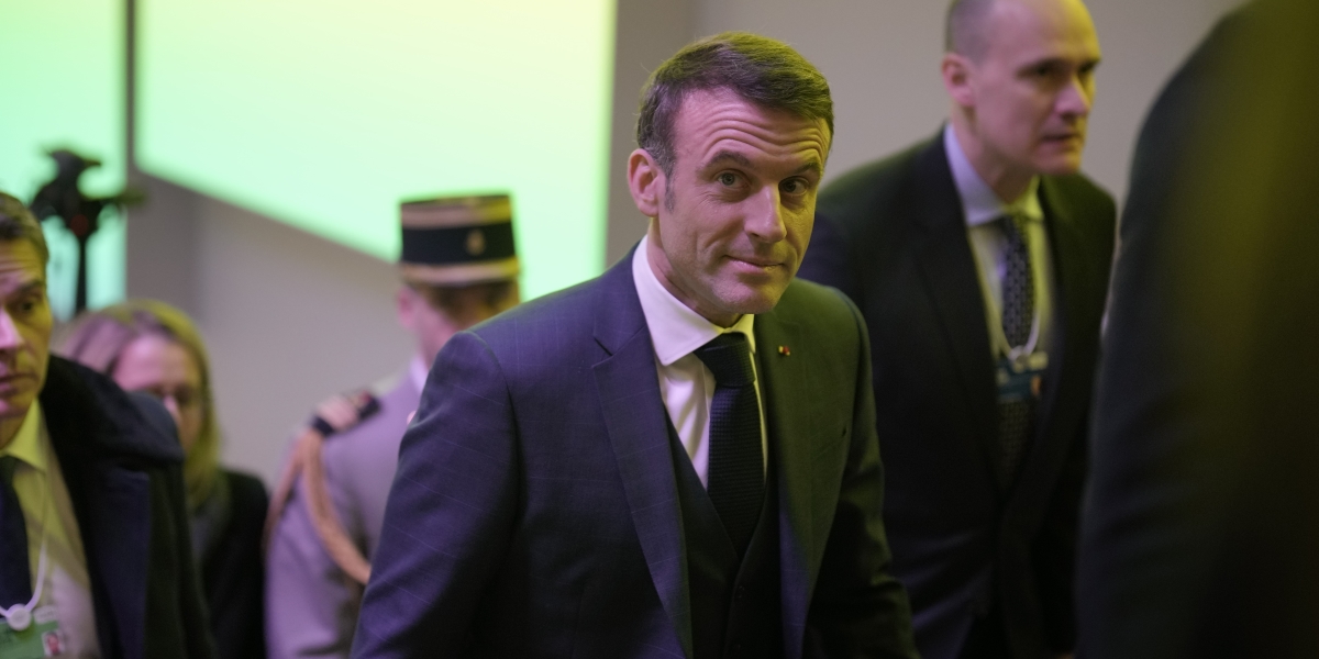 Il presidente francese Emmanuel Macron (AP Photo/Markus Schreiber)