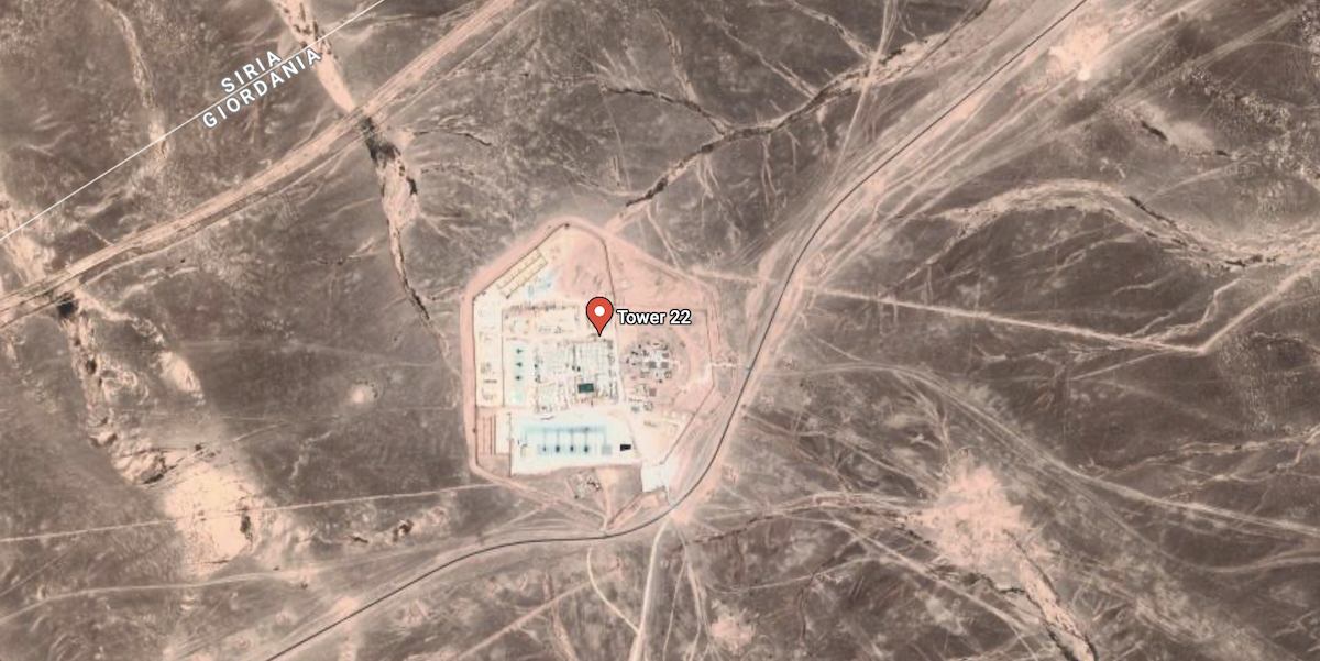 La base colpita nell'attacco di domenica (Google Maps)