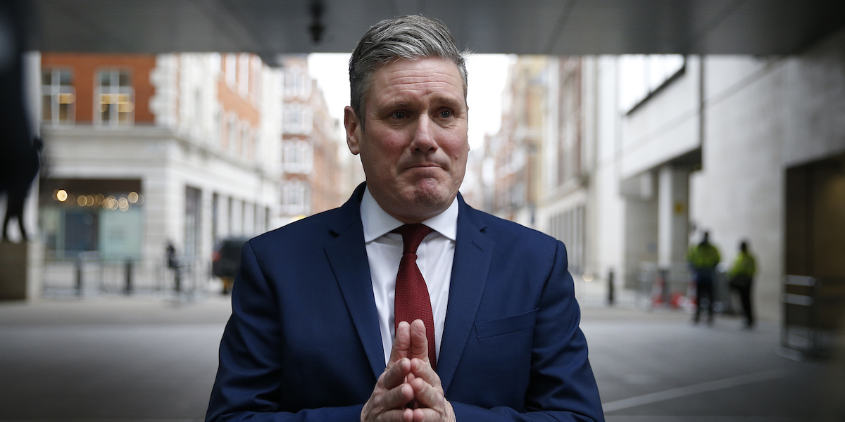 Una foto di Keir Starmer, leader dei Laburisti britannici