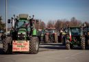 Una protesta degli agricoltori contro le politiche agricole dell'Unione europea