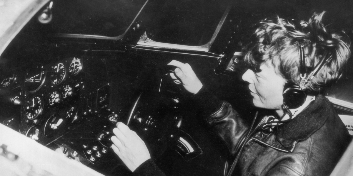 Amelia Earhart nel 1935 (Keystone/Hulton Archive/Getty Images)