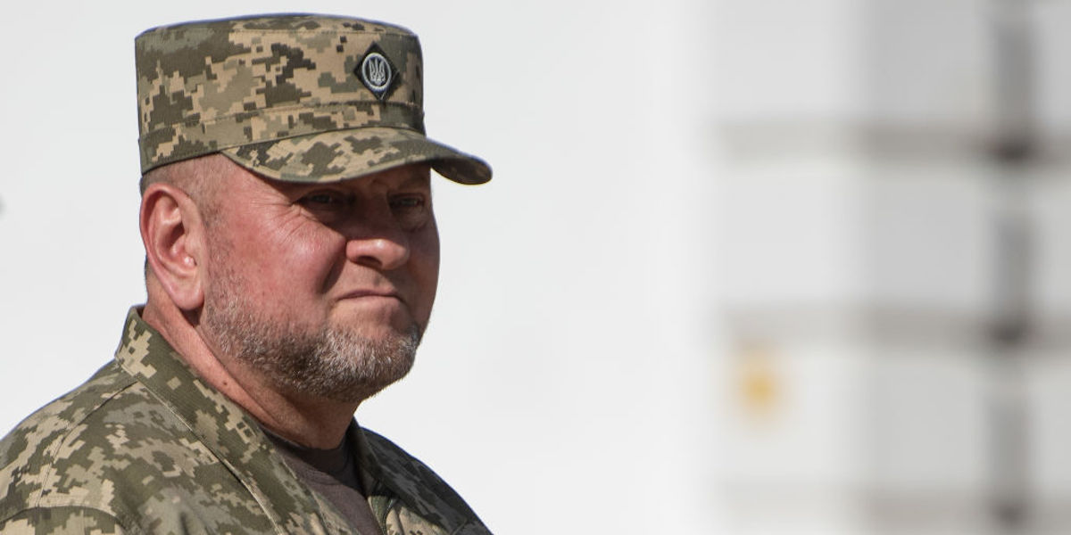 Il comandante delle forze armate ucraine Valerij Zaluzhny (Alexey Furman/Getty Images)